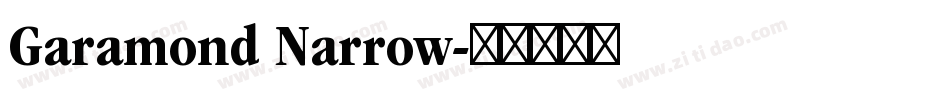 Garamond Narrow字体转换